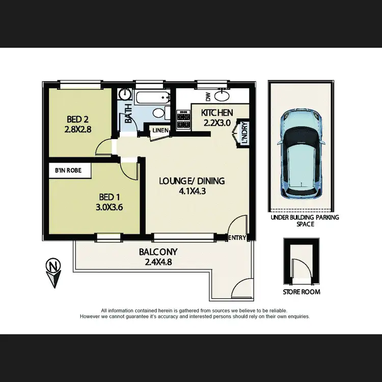 Floorplan of Homely apartment listing, 7/24 Wheeler Parade, Dee Why NSW 2099