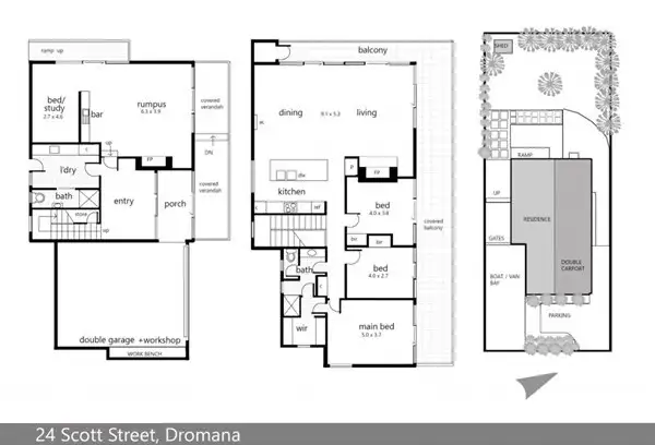 Floorplan of Homely house listing, 24 Scott Street, Dromana VIC 3936