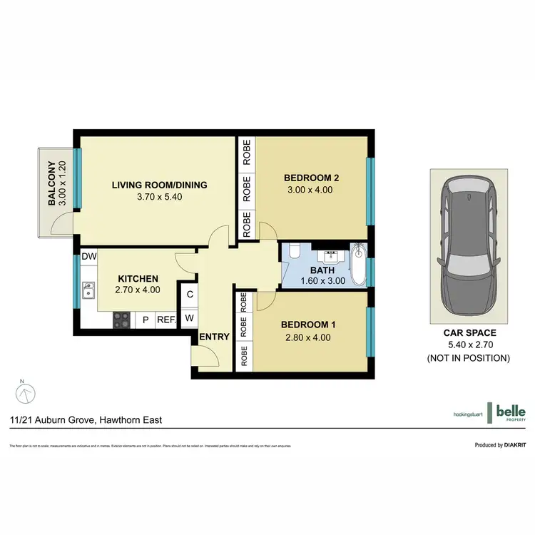 Floorplan of Homely apartment listing, 11/21 Auburn Grove, Hawthorn East VIC 3123