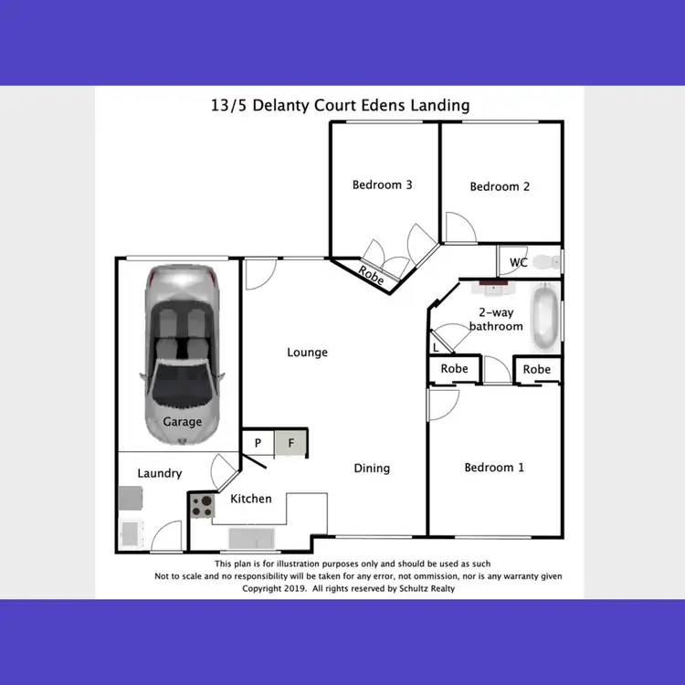 Floorplan of Homely villa listing, 13/5 Delanty Court, Edens Landing QLD 4207