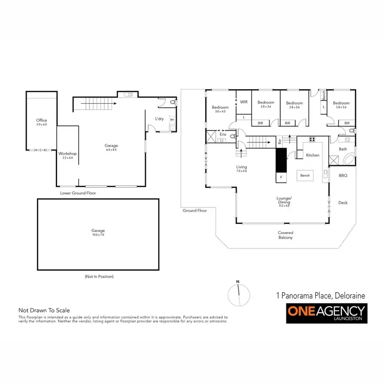 Floorplan of Homely house listing, 1 Panorama Place, Deloraine TAS 7304