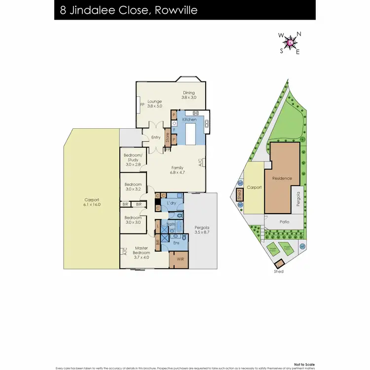Floorplan of Homely house listing, 8 Jindalee Close, Rowville VIC 3178