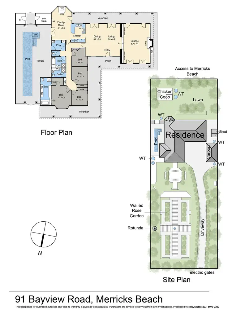 Floorplan of Homely house listing, 91 Bayview Road, Merricks Beach VIC 3926