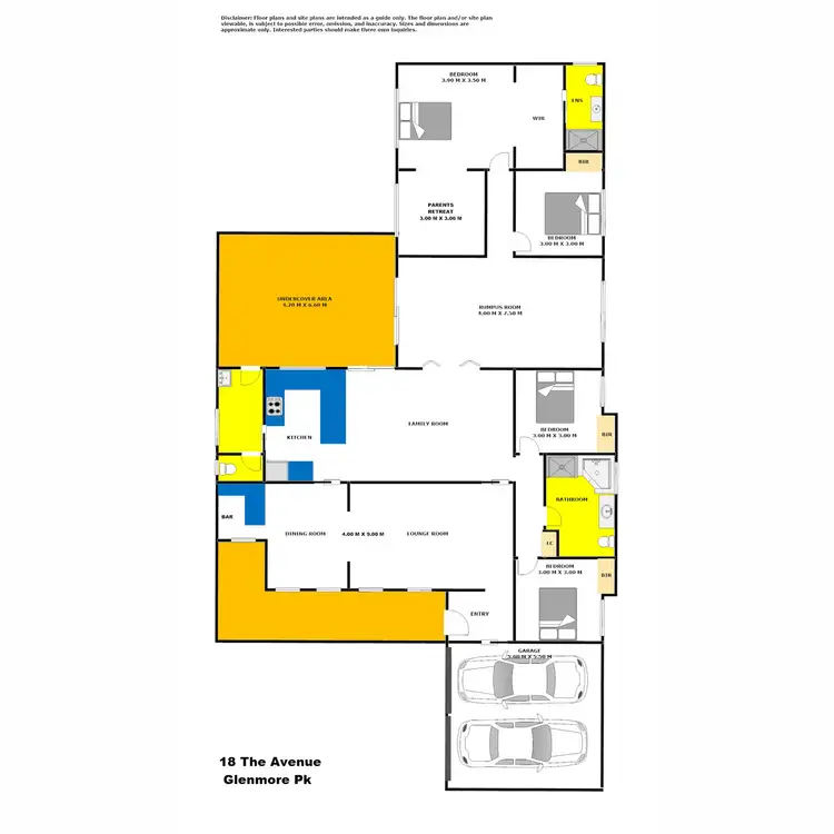 Floorplan of Homely house listing, 18 The Avenue, Glenmore Park NSW 2745