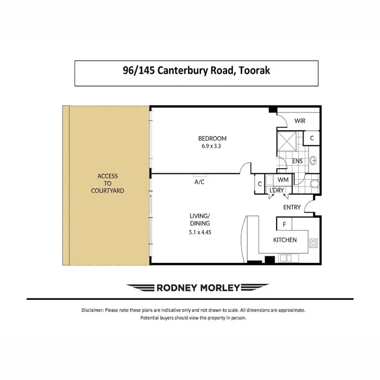 Floorplan of Homely apartment listing, 96/145 Canterbury Road, Toorak VIC 3142