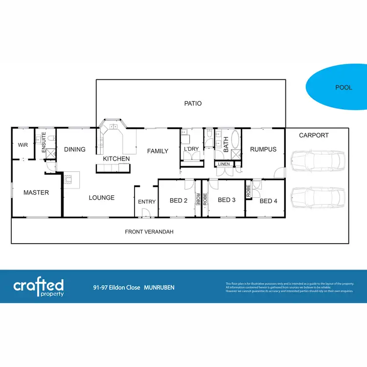 Floorplan of Homely house listing, 91 Eildon Close, Munruben QLD 4125