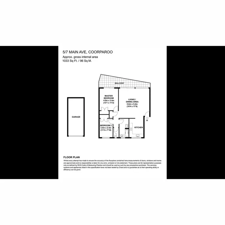 Floorplan of Homely unit listing, 5/7 Main Avenue, Coorparoo QLD 4151