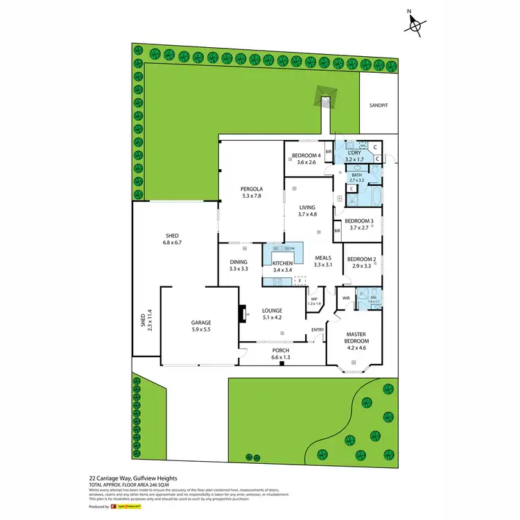 Floorplan of Homely house listing, 22 Carriage Way, Gulfview Heights SA 5096