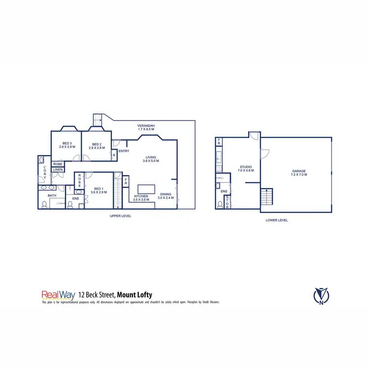 Floorplan of Homely house listing, 12 Beck Street, Mount Lofty QLD 4350