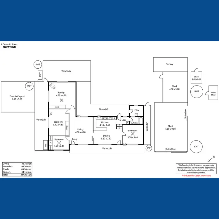 Floorplan of Homely house listing, 4 Eleventh Street, Snowtown SA 5520