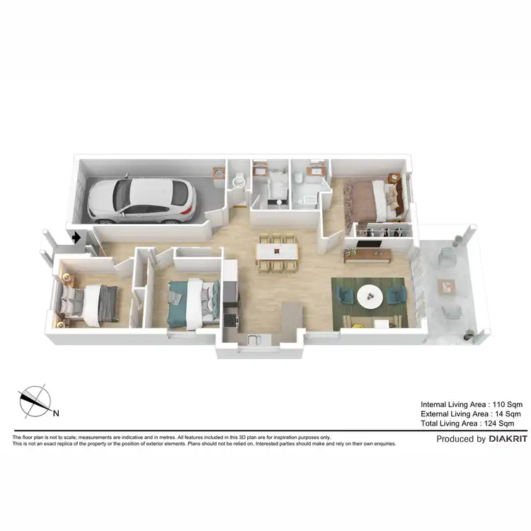 Floorplan of Homely villa listing, 43/11 Taigum Place, Taigum QLD 4018