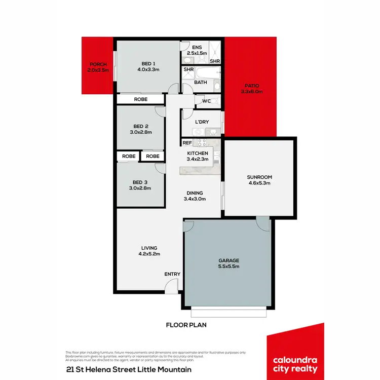 Floorplan of Homely house listing, 21 St Helena Street, Little Mountain QLD 4551