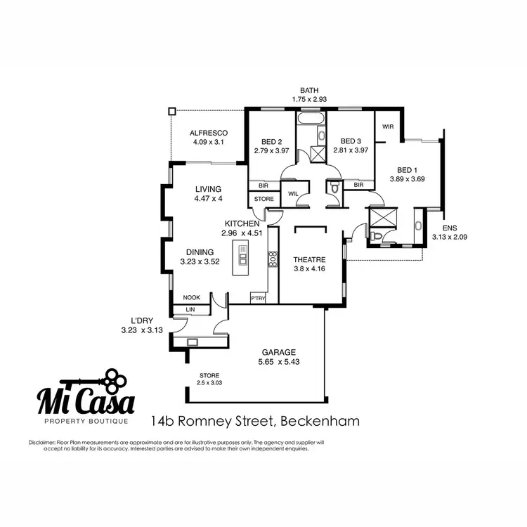 Floorplan of Homely house listing, 14B Romney Street, Beckenham WA 6107