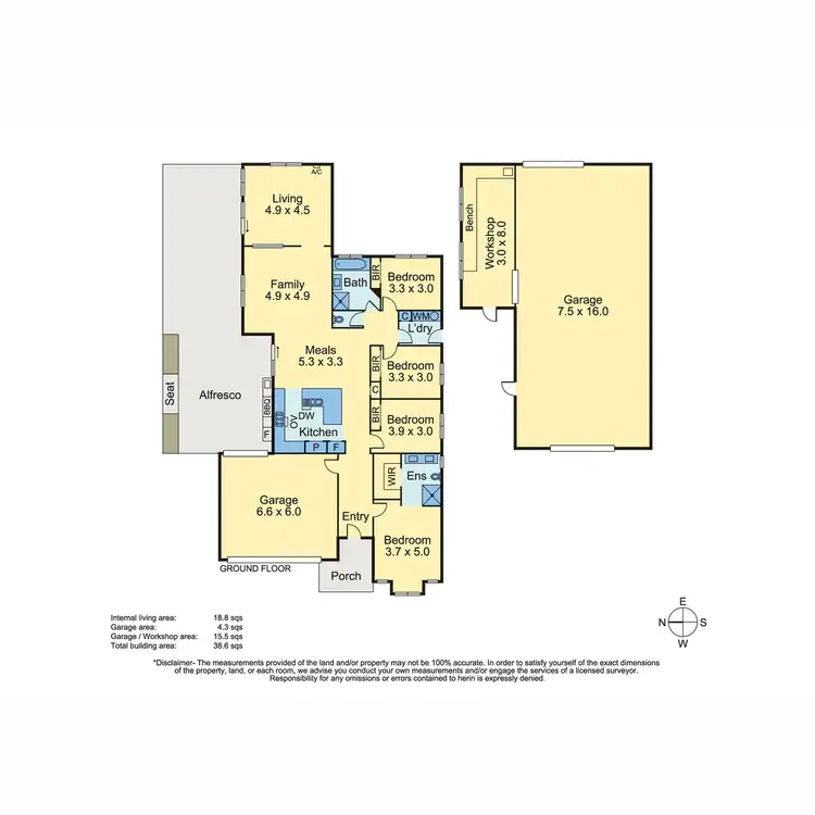 Floorplan of Homely house listing, 11 Sugar Glider Place, Langwarrin VIC 3910