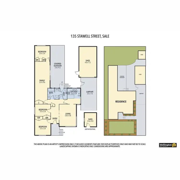 Floorplan of Homely house listing, 135 Stawell Street, Sale VIC 3850