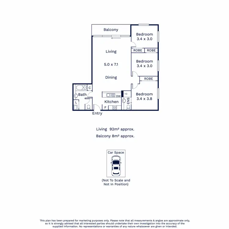 Floorplan of Homely apartment listing, 63/33 Jeffcott Street, West Melbourne VIC 3003