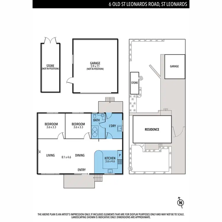 Floorplan of Homely house listing, 6 Old St Leonards Road, St Leonards VIC 3223