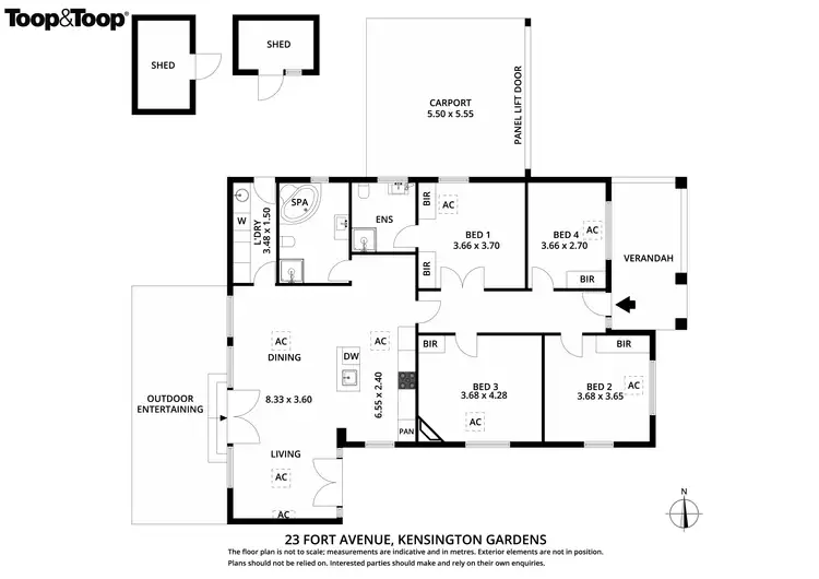 Floorplan of Homely house listing, 23 Fort Avenue, Kensington Gardens SA 5068