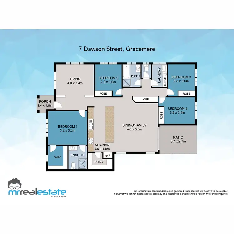 Floorplan of Homely house listing, 7 Dawson Street, Gracemere QLD 4702