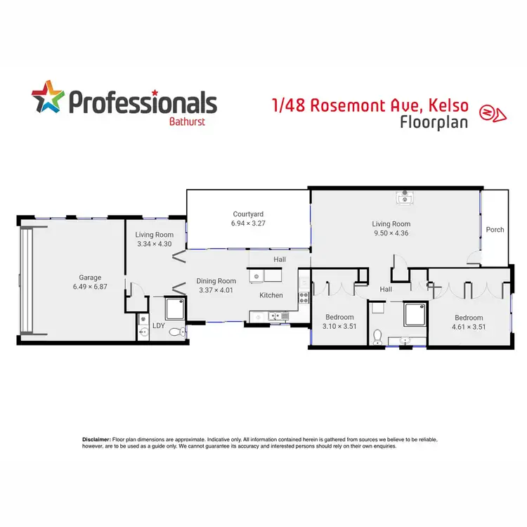 Floorplan of Homely retirement listing, 1/48 Rosemont Avenue, Kelso NSW 2795