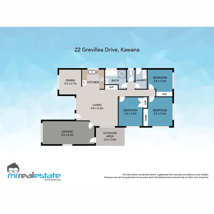 Floorplan of Homely house listing, 22 Grevillea Drive, Kawana QLD 4701