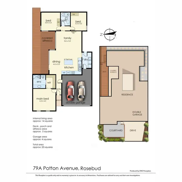 Floorplan of Homely house listing, 79A Potton Avenue, Rosebud VIC 3939