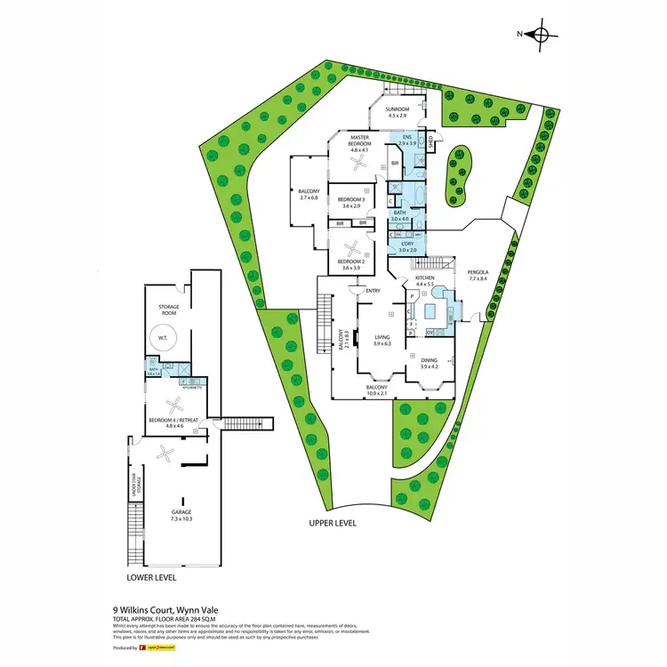 Floorplan of Homely house listing, 9 Wilkins Court, Wynn Vale SA 5127