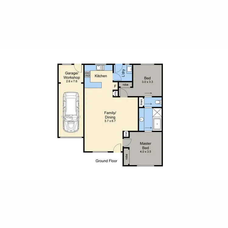Floorplan of Homely unit listing, Unit 26/72 Jetty Road, Rosebud VIC 3939