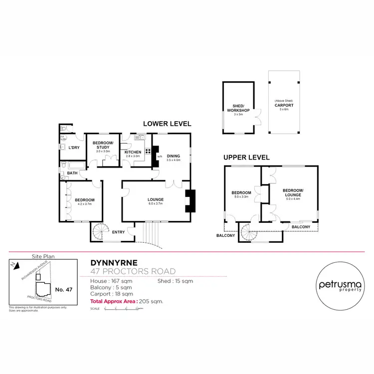 Floorplan of Homely house listing, 47 Proctors Road, Dynnyrne TAS 7005