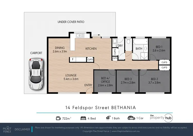 Floorplan of Homely house listing, 14 Feldspar Street, Bethania QLD 4205