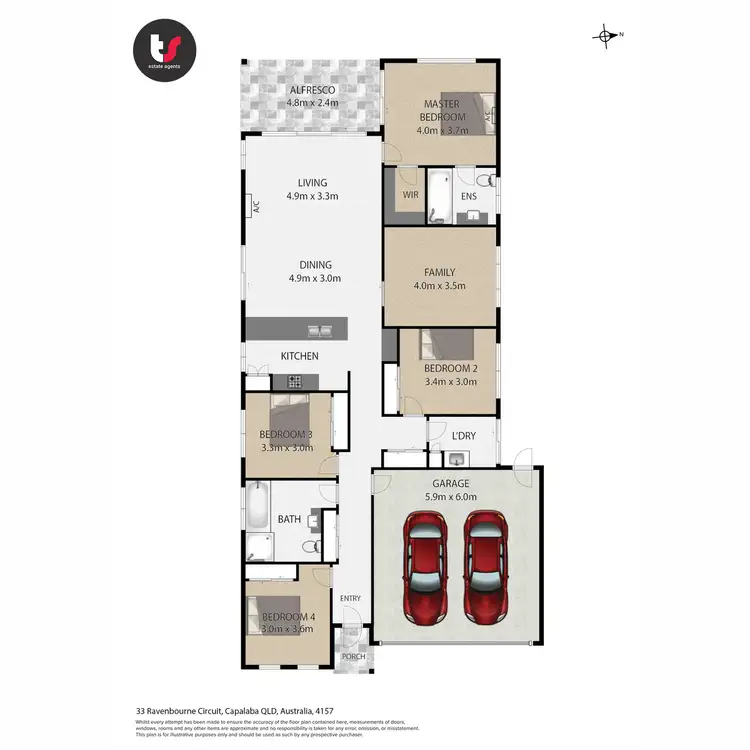 Floorplan of Homely house listing, 33 Ravenbourne Circuit, Capalaba QLD 4157