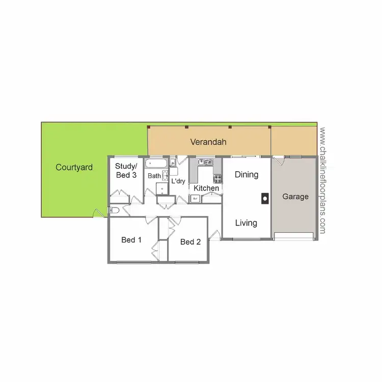 Floorplan of Homely unit listing, 5/11 Club Court, Mansfield VIC 3722