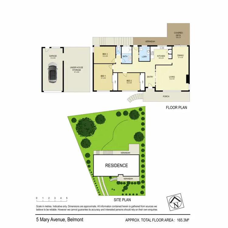 Floorplan of Homely house listing, 5 Mary Avenue, Belmont NSW 2280