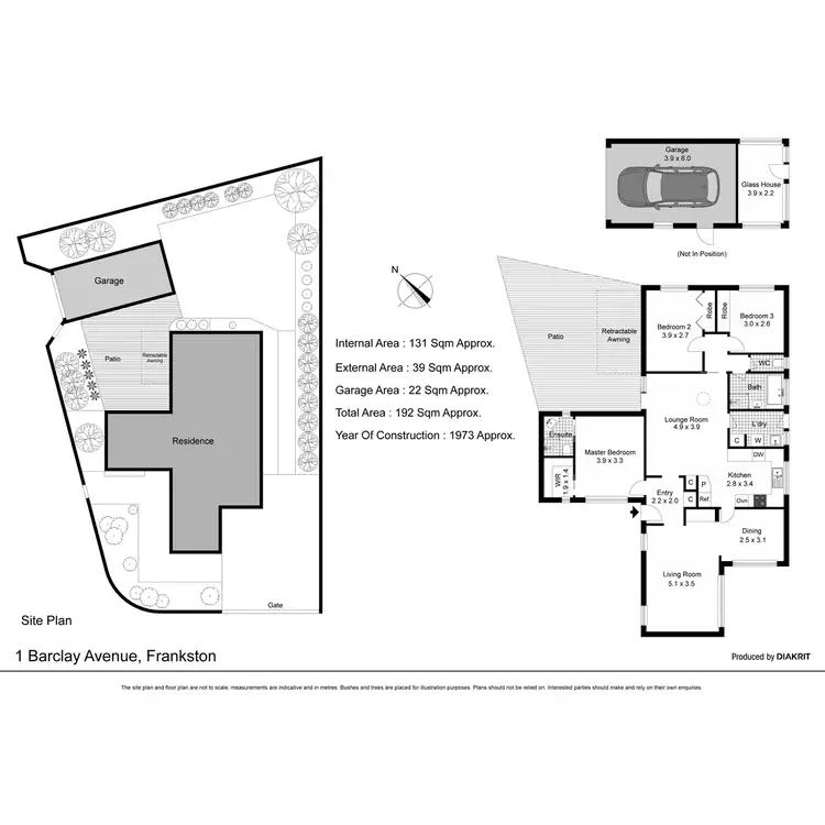 Floorplan of Homely house listing, 1 Barclay Avenue, Frankston VIC 3199