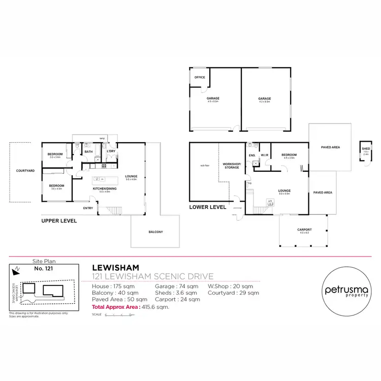 Floorplan of Homely house listing, 121 Lewisham Scenic Drive, Lewisham TAS 7173
