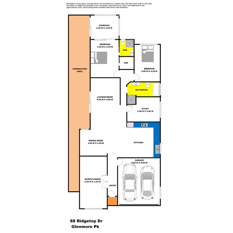 Floorplan of Homely house listing, 88 Ridgetop Drive, Glenmore Park NSW 2745