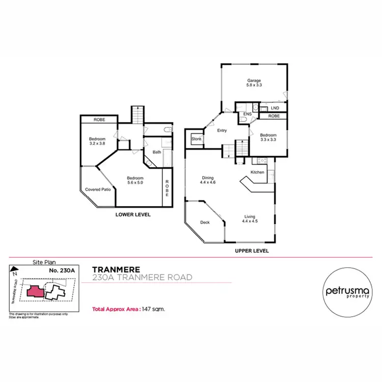 Floorplan of Homely house listing, 230A Tranmere Road, Tranmere TAS 7018
