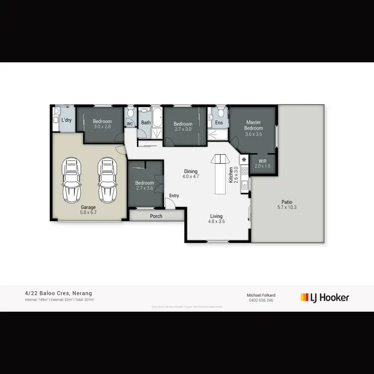 Floorplan of Homely house listing, 4/22 Baloo Crescent, Nerang QLD 4211