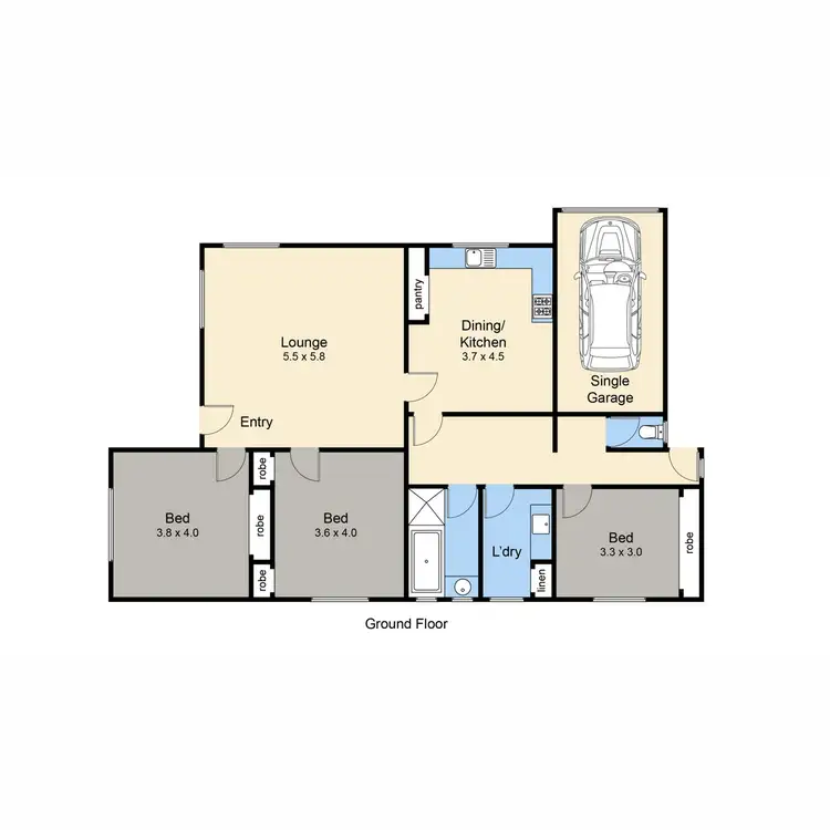 Floorplan of Homely house listing, 8 Eddystone Street, Mccrae VIC 3938