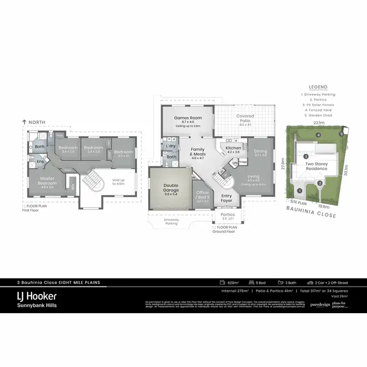 Floorplan of Homely house listing, 3 Bauhinia Close, Eight Mile Plains QLD 4113