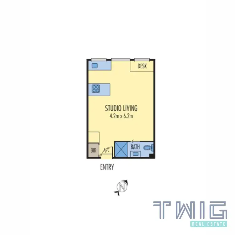 Floorplan of Homely apartment listing, 905/480 Collins Street, Melbourne VIC 3000