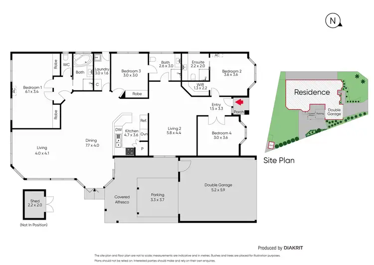 Floorplan of Homely house listing, 2 Greenmount Avenue, Mccrae VIC 3938