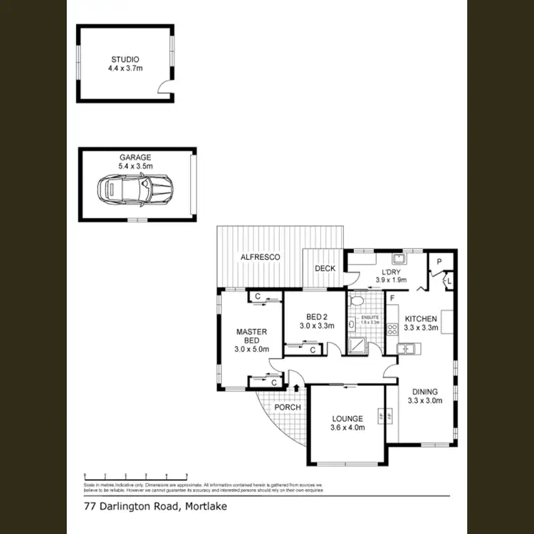 Floorplan of Homely house listing, 77 Darlington Road, Mortlake VIC 3272