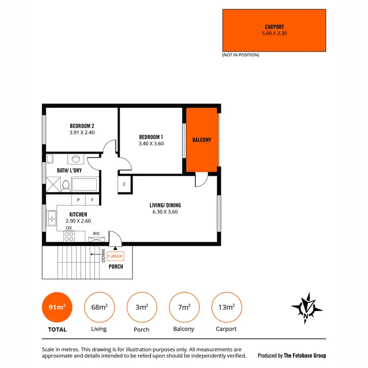 Floorplan of Homely unit listing, 10/45 Balham Avenue, Kingswood SA 5062