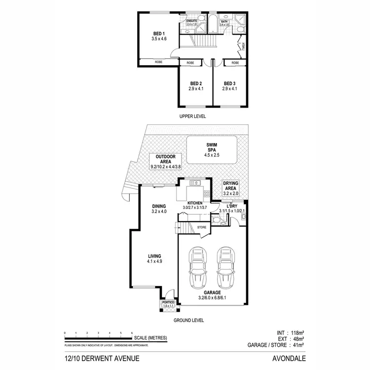 Floorplan of Homely townhouse listing, 12/10 Derwent Avenue, Avondale NSW 2530