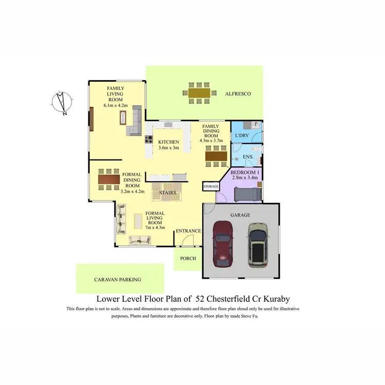 Floorplan of Homely house listing, 52 Chesterfield Crescent, Kuraby QLD 4112
