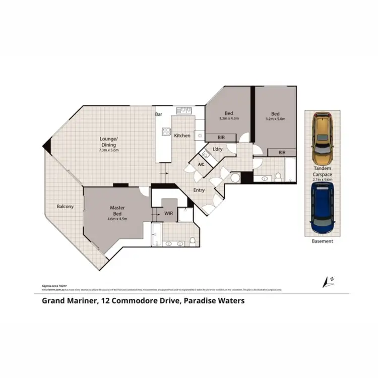 Floorplan of Homely apartment listing, 151/12 Commodore Drive, Paradise Waters QLD 4217