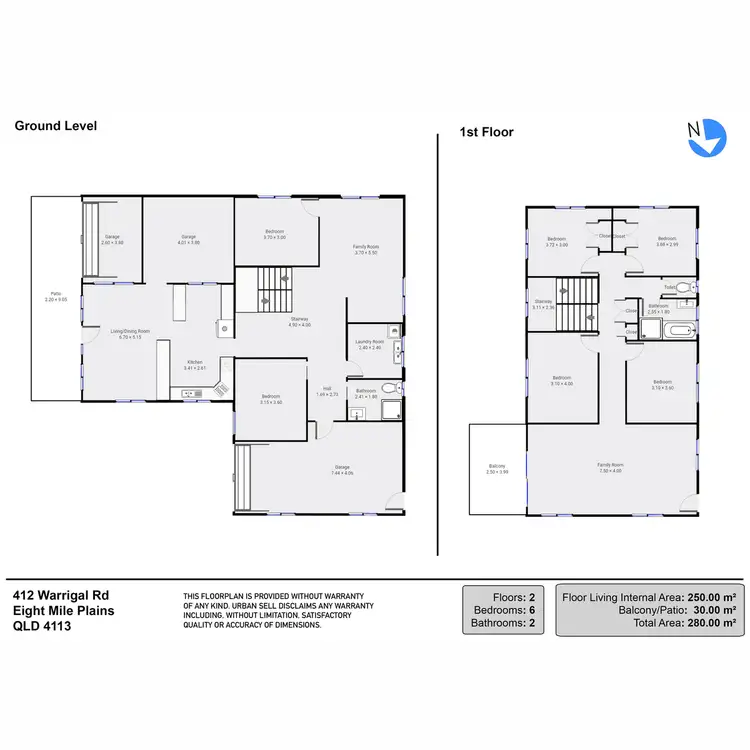 Floorplan of Homely house listing, 412 Warrigal Road, Eight Mile Plains QLD 4113