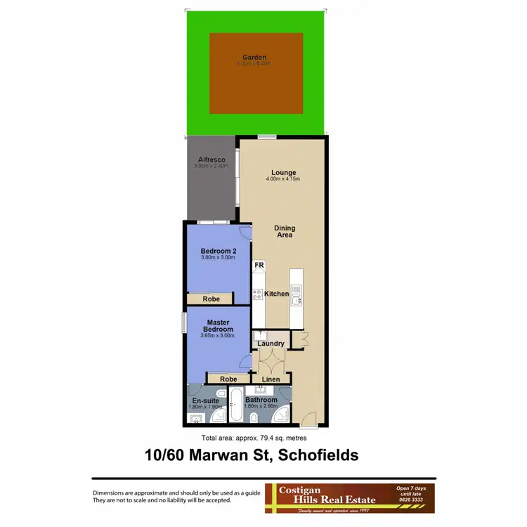 Floorplan of Homely apartment listing, 10/60 Marwan Avenue, Schofields NSW 2762