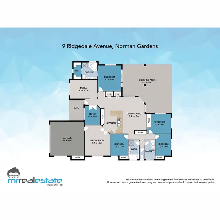 Floorplan of Homely house listing, 9 Ridgedale Avenue, Norman Gardens QLD 4701